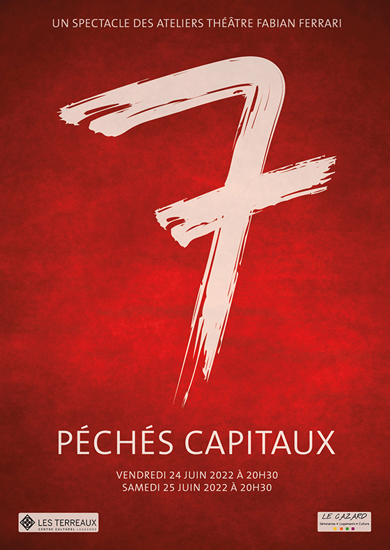 Affiche: Spectacle des ateliers th��tre de Fabian Ferrari, 7 p�ch�s capitaux