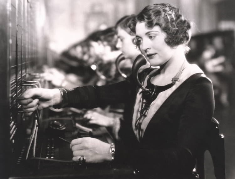 Photo d'une ancienne t�l�phoniste